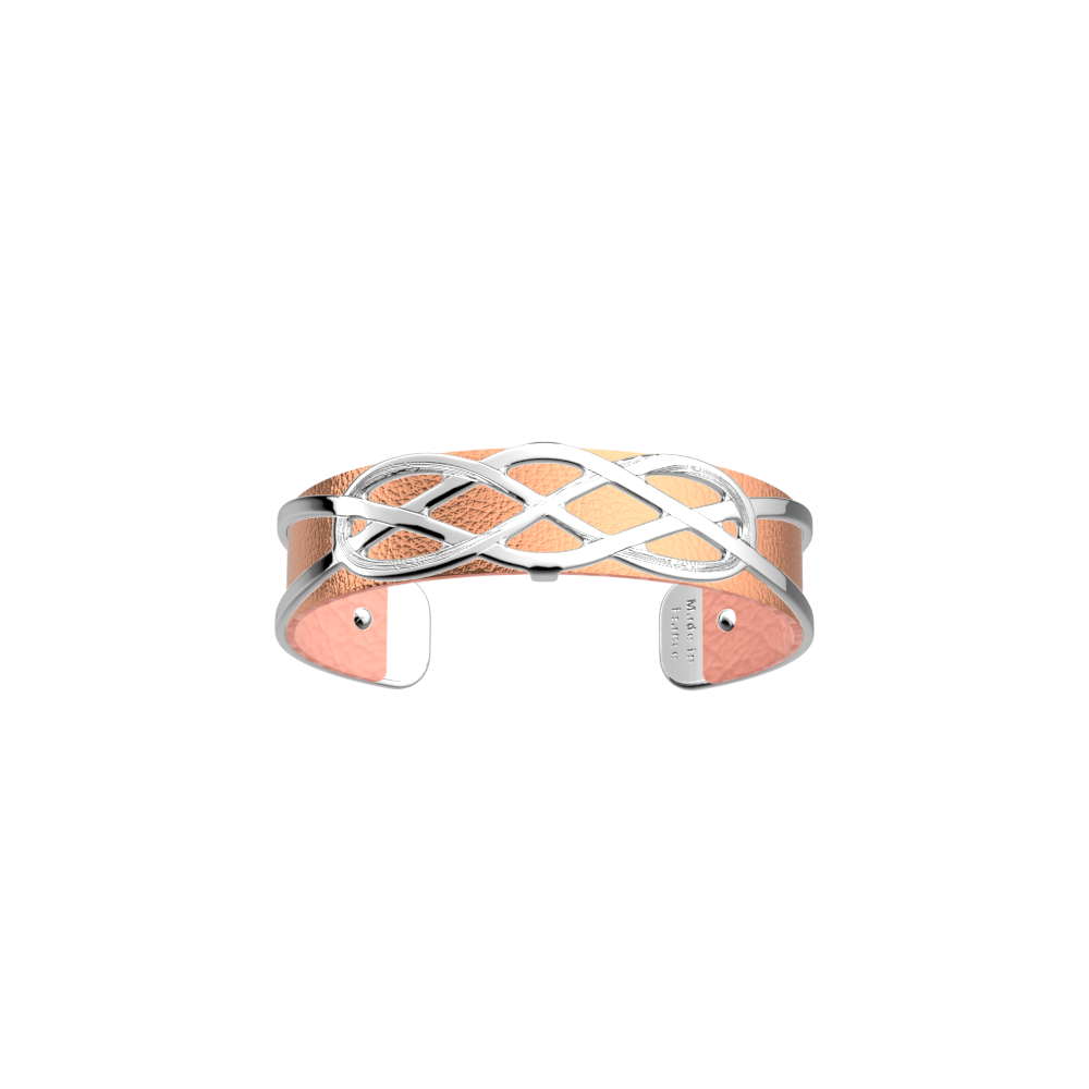 Infiniment Bracelet, Silver Finish, Indian Pink / Pearly Pink image number 1